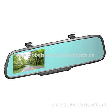 Car Rear-view System, Supports TF Card 32GB, 150-degree Viewing Angle, G-sensor and Motion Detection